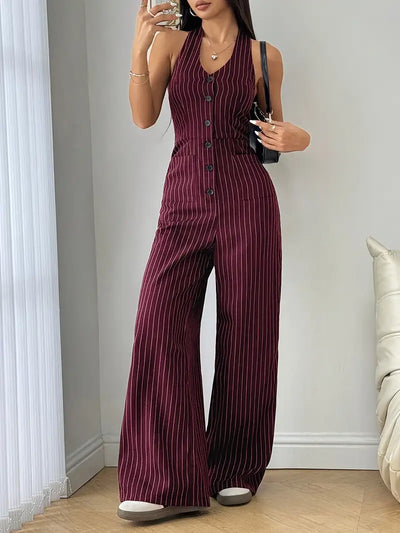 Natalie | Striped Jumpsuit
