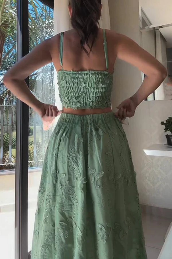 Cora | Embroidered Set
