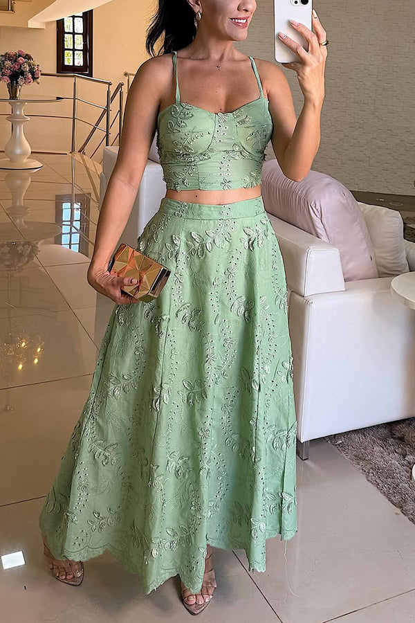 Cora | Embroidered Set