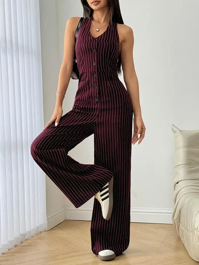 Natalie | Striped Jumpsuit