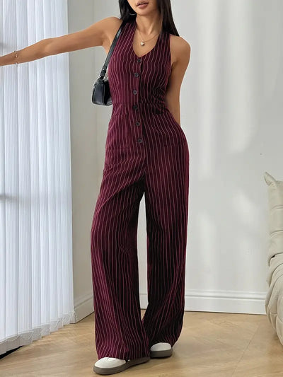 Natalie | Striped Jumpsuit