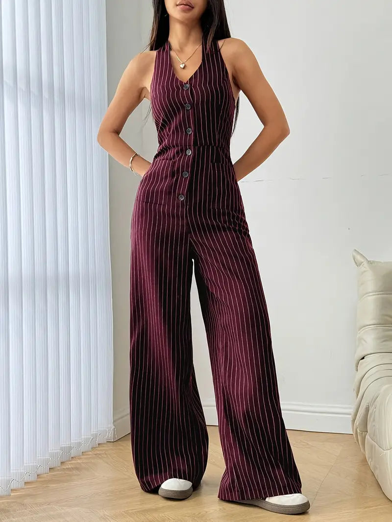 Natalie | Striped Jumpsuit