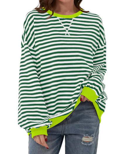 Amber | Oversized Striped Jumper