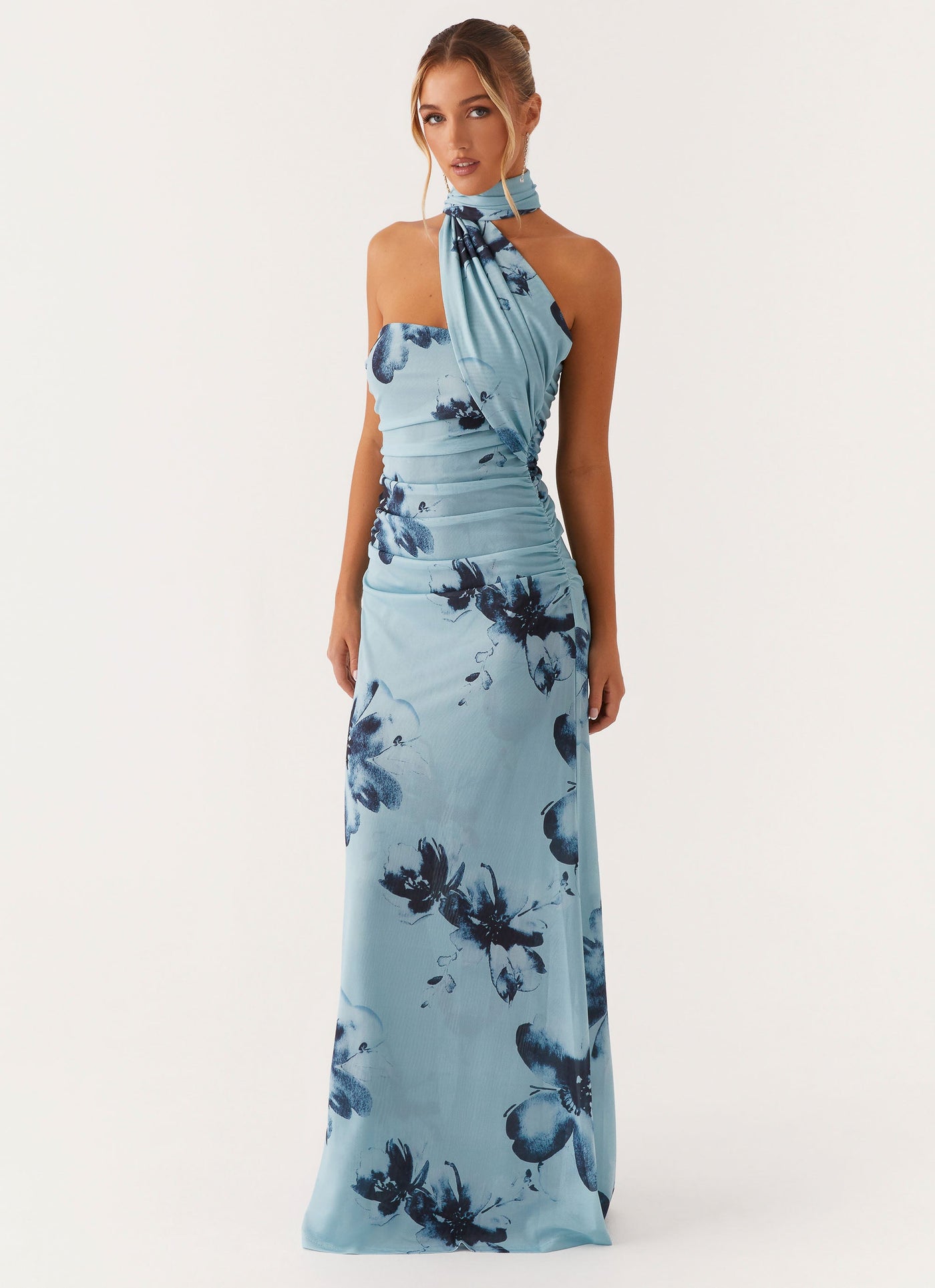 Claire | Blue Floral Dress