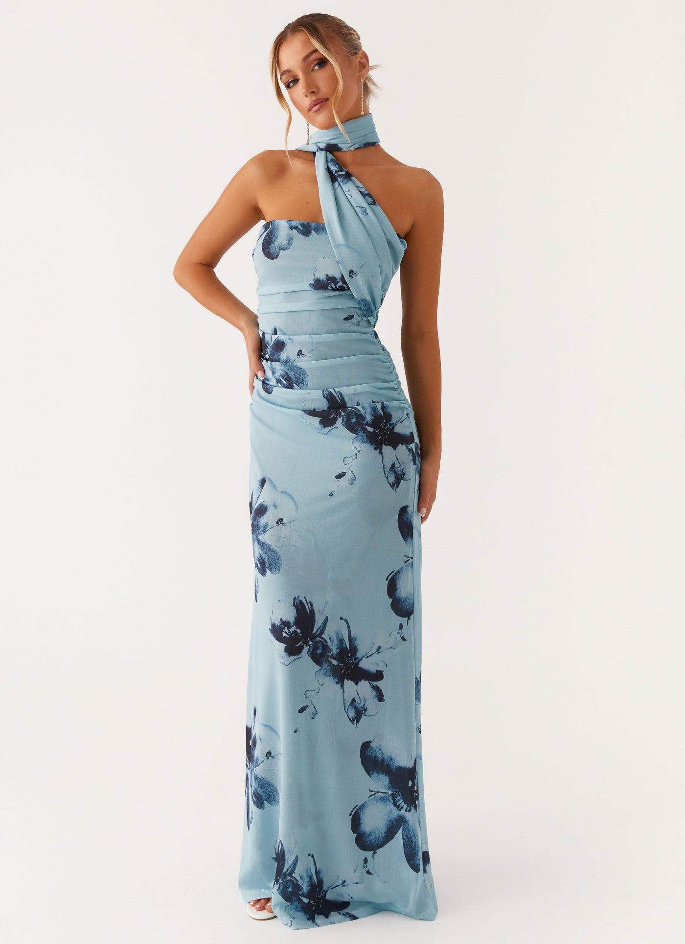 Claire | Blue Floral Dress
