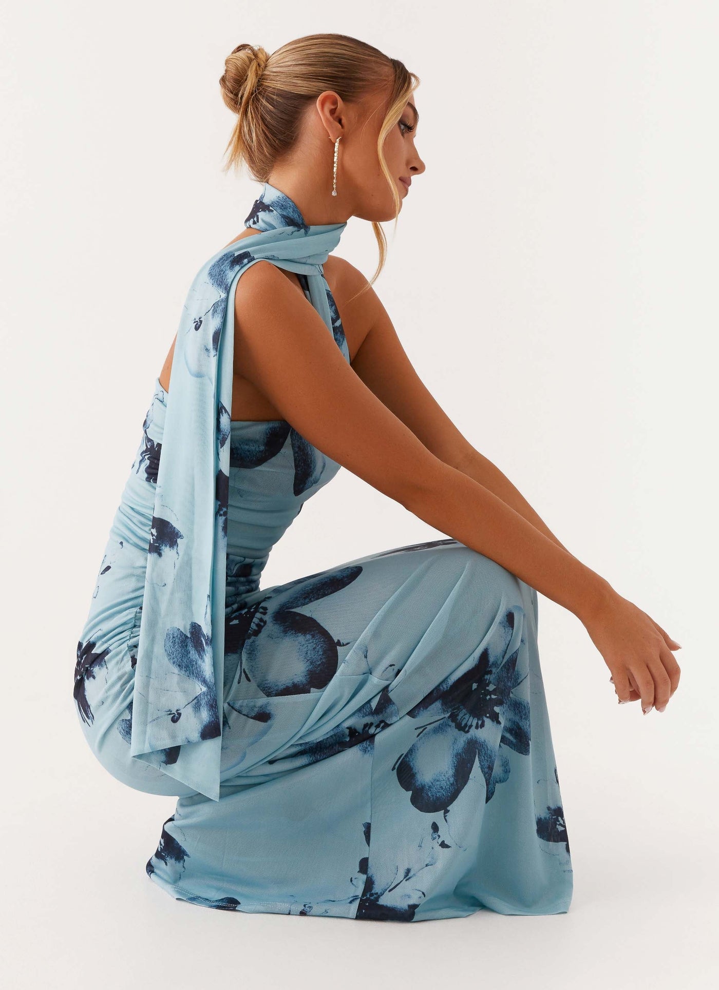 Claire | Blue Floral Dress